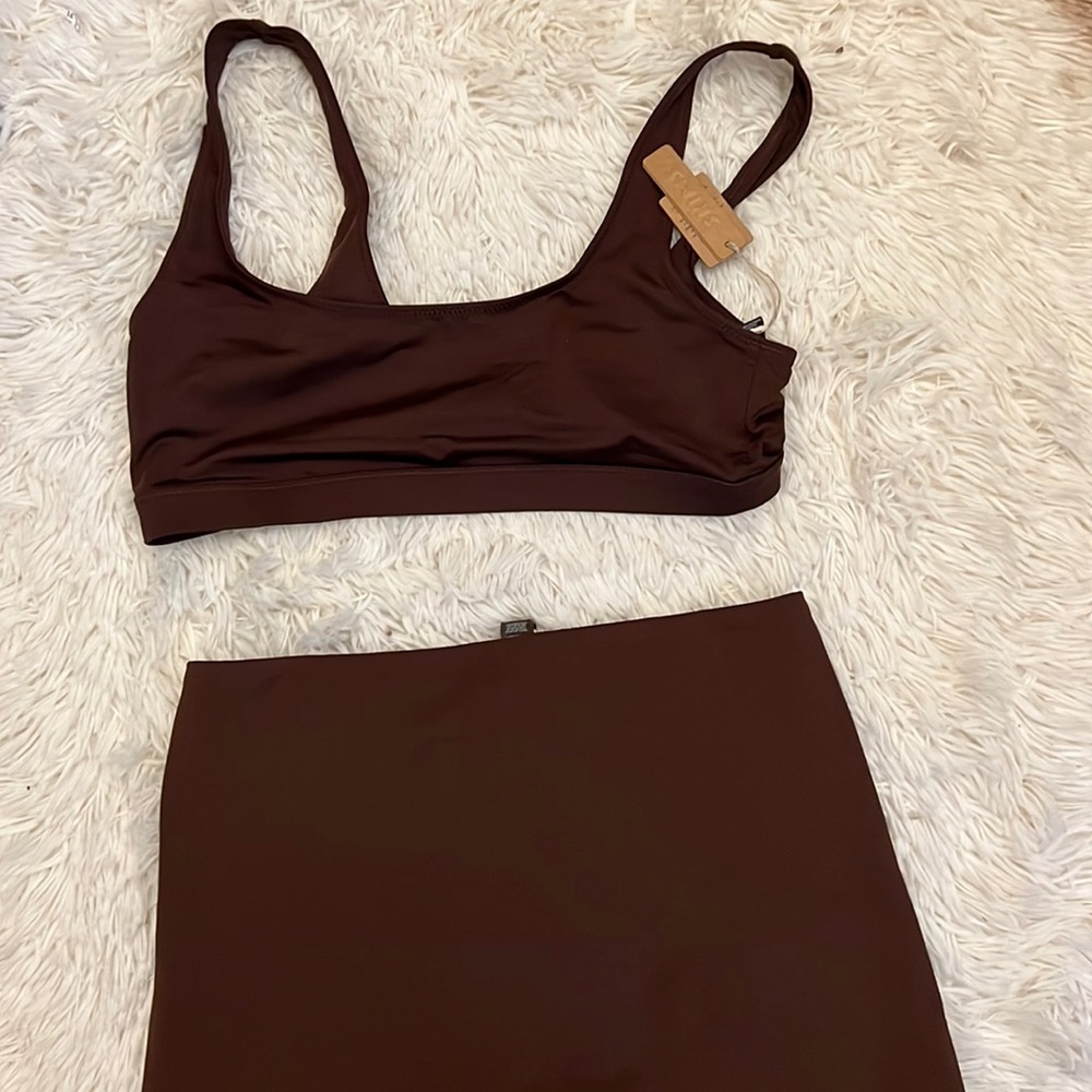 Skims swim Cocoa tank and shorts set - Picture 1 of 8